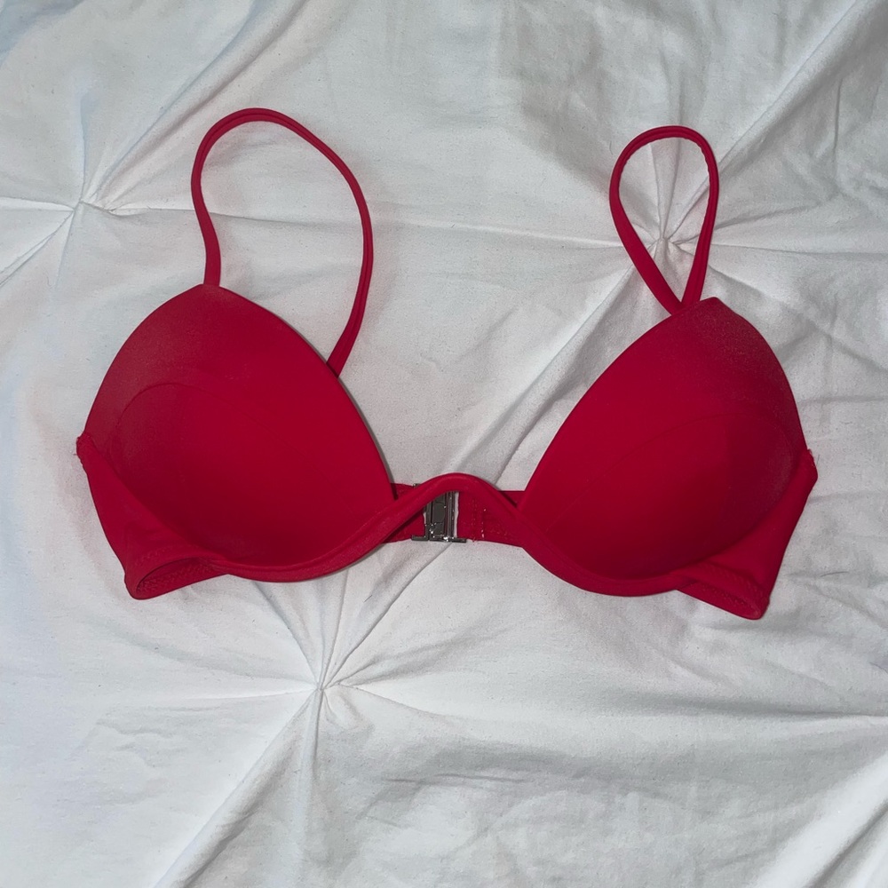 Whitefox Catalina Bikini Top in Red